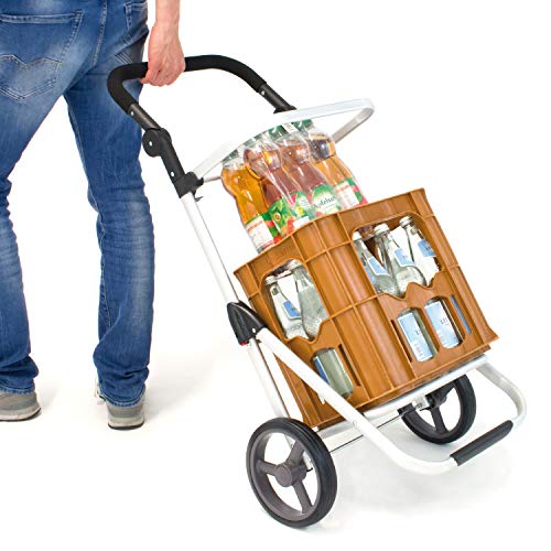 bremermann Einkaufstrolley RIEDE faltbar, Verstellbarer Griff (schwarz) – Bild 7