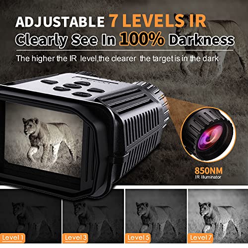 Dsoon Mini Night Vision Goggles, Night Vision Binoculars, Digital Infrared Goggles With 2.4'' Lcd Screen For Viewing 984Ft/300M In 100% Darkness, Hd 1080P Video For Hunting & Surveillance, 32G Card #TOP2