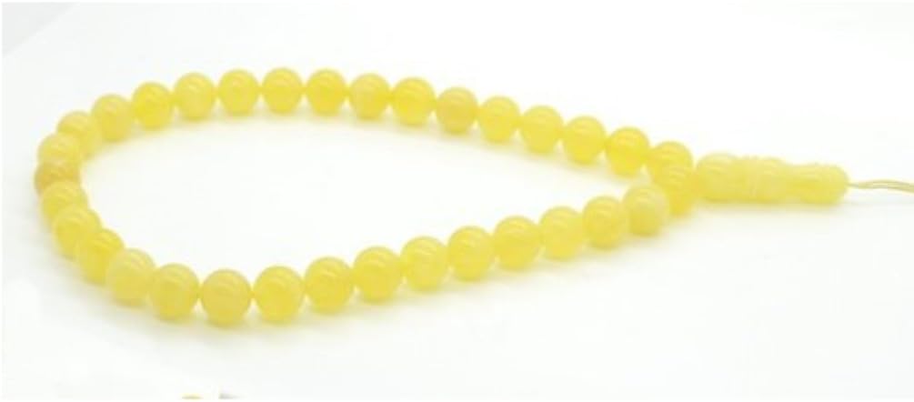 Islamic prayer Worry Beads Tasbih Misbaha Sibha Milky Baltic Amber rosary