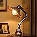 COLiJOL Vintage Industrial E27 Lampa Stołowa W Stylu Rustykalnym Lampka Nocna Na Biurko Żelazna Podstawa Wodociągowa Lampka Na Biurko Do Sypialni, Jadalni, Kawiarni, Z Przełącznikiem Wciskanym/Table L