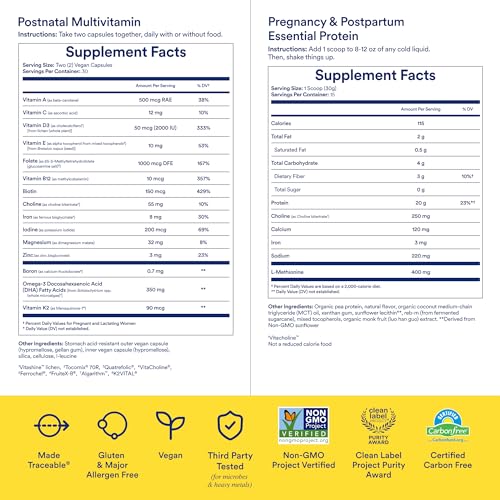 image for Ritual Postnatal Multivitamin and Protein Duo with Postnatal Vitamins 