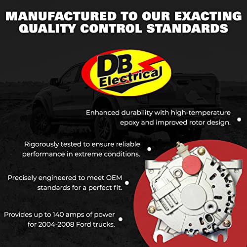 Db Electrical 400-14066 Alternator Compatible With/Replacement For American Made Trucks F150 2004-2008, V8, 4.6L, 5.4L, 4L3U-10300-Ba, 4L3U-10300-Bb, 4L3Z-10346-Ba, 4L3Z-10346-Bb, 6L3T-10300-Aa #TOP4