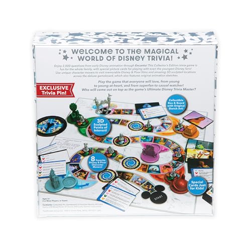 The Magical World of Disney Trivia Games – Board Games for Family Night, Family Games, Multi-Player Board Game, Family Board Game, Travel Games, Disney Game, Ages 6+ - Image 9