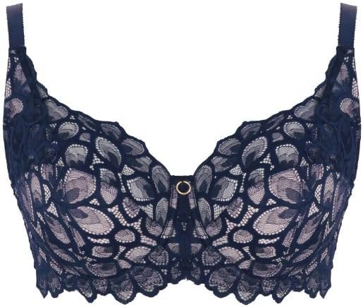 Panache Allure Full Cup Bra 36DD, Navy - Image 5