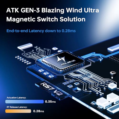Image of ATK RS7 V2 75% Aluminum Hall Effect Gaming Keyboard, 81-Key, Rapid Trigger 0.28 ms, TOP /Core-Flex Dual-Structure, Adjustable Magnetic Switches, Esports (V2 /LEV Ultra /Black)