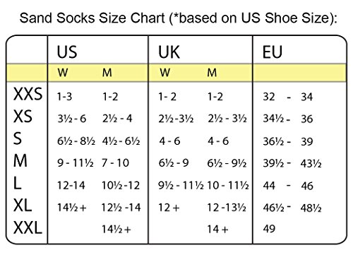 Sand Socks For Soccer, Volleyball, Snorkeling (Youth/Adult) Large Black #TOP1