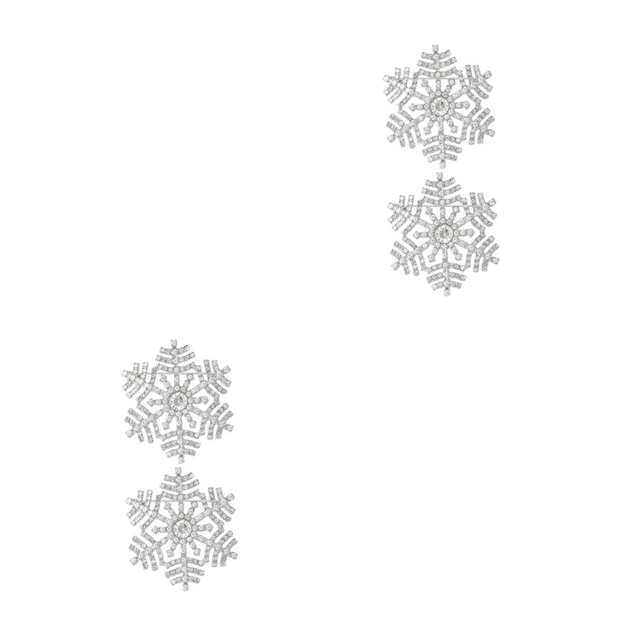 Jewellery Boutonniere Snowman Pins Schnee Weihnachten Emaille Lappel Kristall Brosche Schneeflockenabzeichen Rückenstift Strasssteine Jewellery