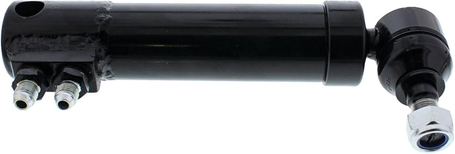 Rareelectrical Power Steering Cylinder 9/16 Inch Rod Clevis Mount Compatible With Massey Ferguson 20D 231 240 250 20E Utility Backhoe Tractor Replaces 3401285M93 3773717M91 3404472M91 Stens 1201-1622