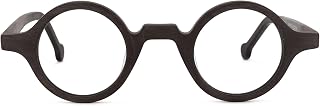 Zeelool Vintage Small Round Blue Light Blocking Glasses for Men Women Wood Grain Acetate Eyewear Arale FA0176 Price In India