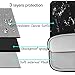 MOSISO Laptop Shoulder Bag Compatible with MacBook Pro/Air 13 inch, 13-13.3 inch Notebook Computer, Marble Pattern Carrying Briefcase Sleeve Case, Black