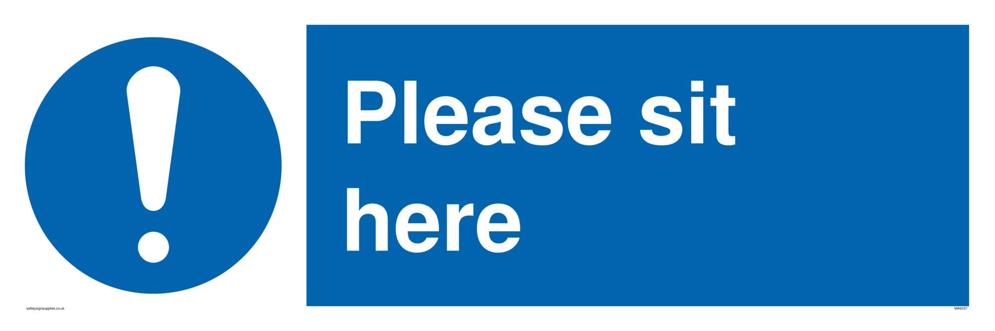 Please sit here