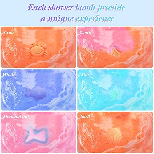 3 Pcs Óleos Essenciais Bombas de Banho | Bombas de Banho de Espuma com Sal Marinho 6pcs | Bombas de