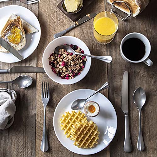 Robert Welch Baguette Vintage, 84 Piece Cutlery Set for 12 People. Matt Finish. Made from Stainless Steel. Dishwasher Safe. - Image 7