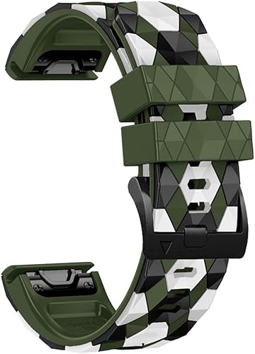 Miniatura 1 de Correa de reloj de silicona para Fenix 7X, Fenix 6X, Fenix 5X, 1.024 in cierre de metal de liberación rápida, suave, deportiva, impermeable, correa