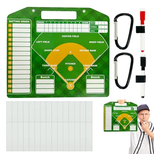 Panneau de softball magnétique et tableau de baseball effaçable pour entraîneurs