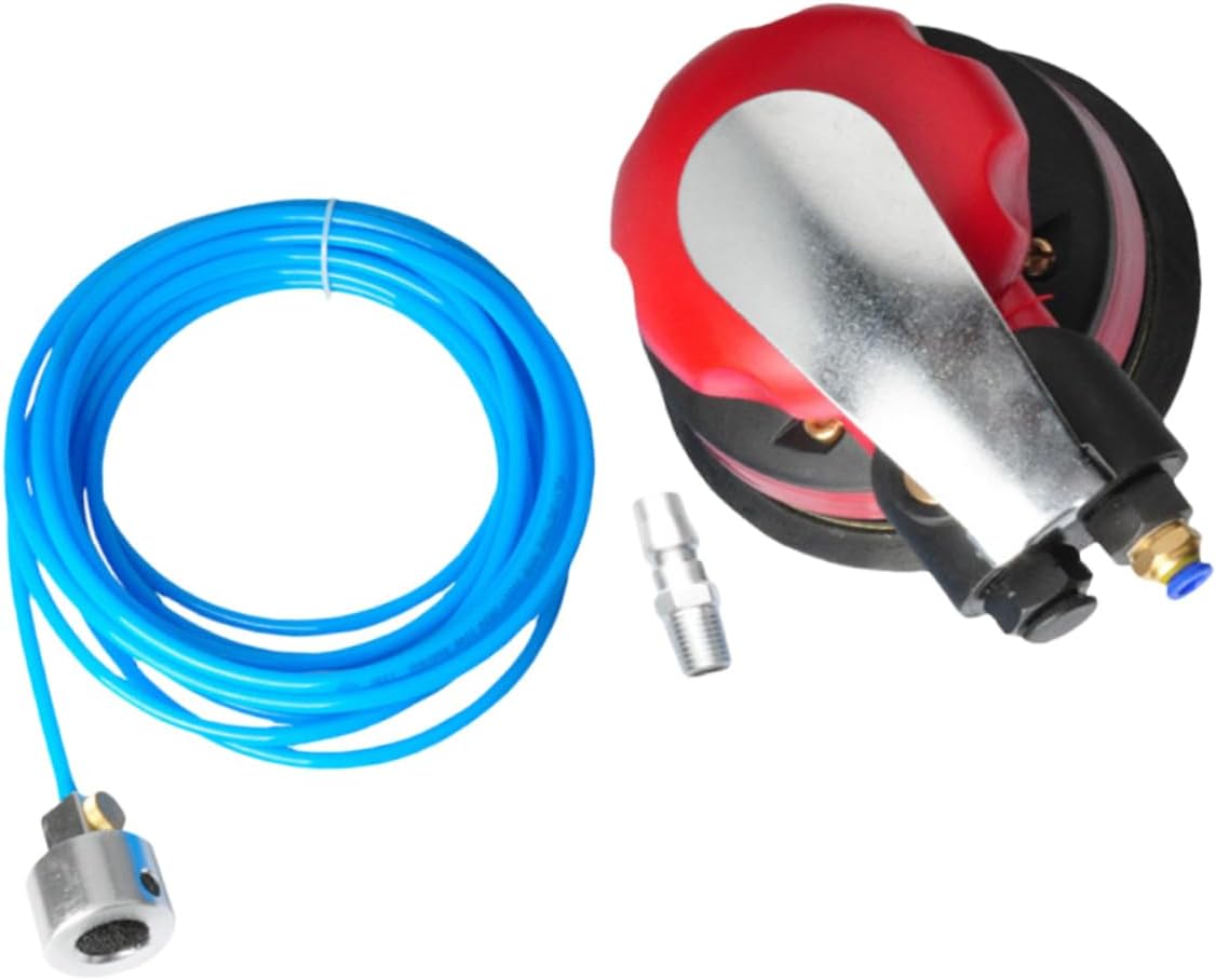 POPETPOP 2 pcs Pneumatic Polisher Sander Kit with Inlet Low Vibration Fast Grinding Up for Furniture Car and Finishing