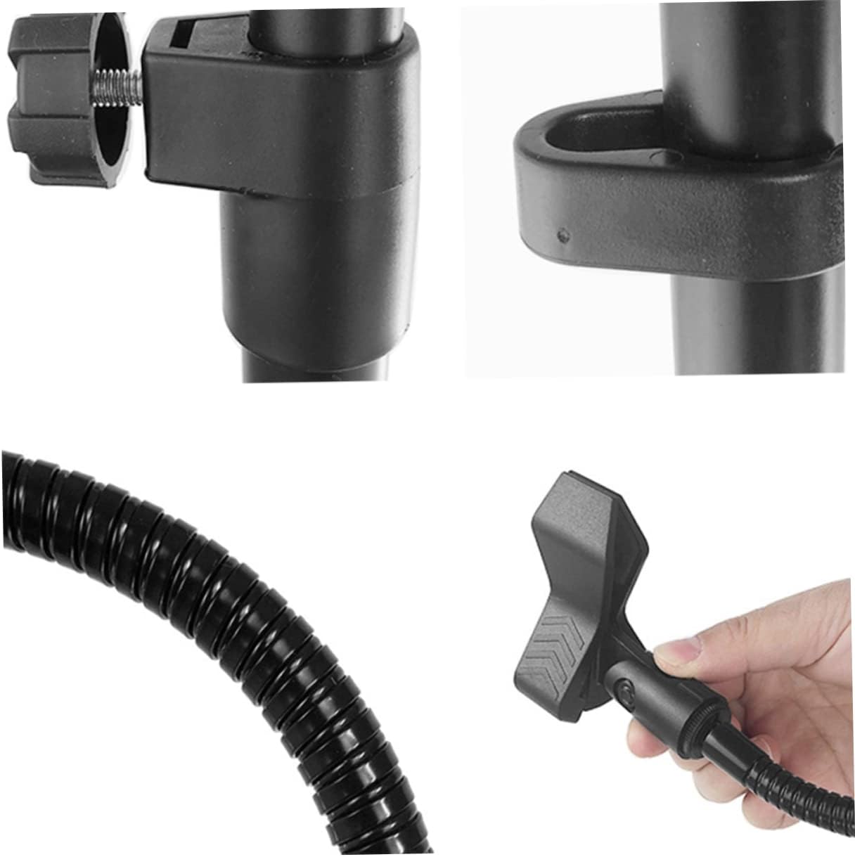 Floor Standing Adjustable Microphone Stand Tripod Mic Holder for Streaming and Recording Design Mic Clip Support