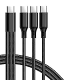 LTG 急速5A 3股 Type-C 充電ケーブル スマホ ケーブルtypec USB A→Type-C×3 USB A→Type-C×3 充電ケーブル 3in1 急速 NEK 7987093 (ブラック_TypeC/TypeC×3, 2.0m)