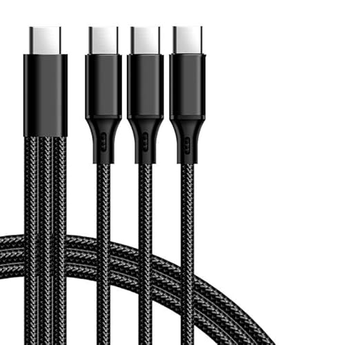 LTG 急速5A 3股 Type-C 充電ケーブル スマホ ケーブルtypec USB A→Type-C×3 USB A→Type-C×3 充電ケーブル 3in1 急速 NEK 7987093 (ブラック_TypeC/TypeC×3, 2.0m)