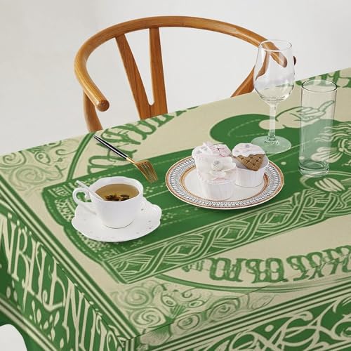 Nappe de table de la Saint-Patrick en lin pour repas de fête - 4