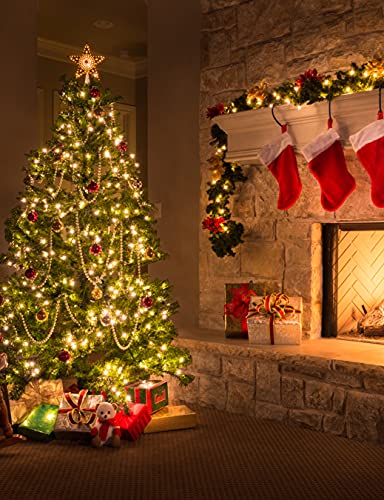 Lichterkette Außen & Innen 20m 200 LED, IP44 Wasserdicht, 8 Modi LED Lichterkette Weihnachtsbeleuchtung mit Stecker für Baum, Garten, Hochzeit & Party (Warmweiß)