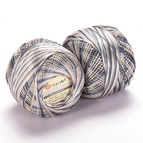 Image of YanrArt Tulip%100 Microfiber Silky Yarn - Suitable for Summer Clothes and Home Accessories Curtains, Runners, Tablecloths - S. Fine(1) Weight Yarn - 1.70 Oz, 273 Yds (476)