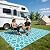 HEBE Outdoor Rug Waterproof 5x8, Plastic Straw Rug Camping Rug, Reversible Outdoor Patio Rugs RV Mat Clearance, Indoor Outside Floor Carpet for Porch,Deck,Camper,Balcony,Backyard