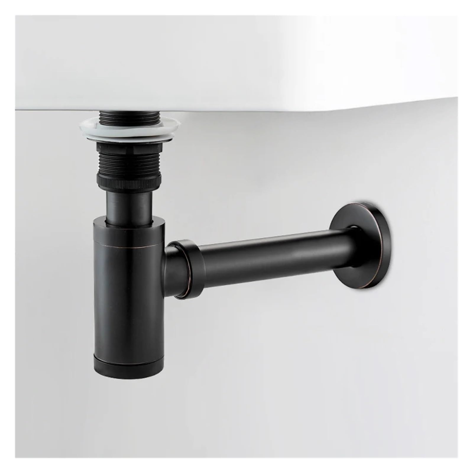 1 Stück Flaschensiphon Aus Messing, Rund, Siphon für Waschbecken