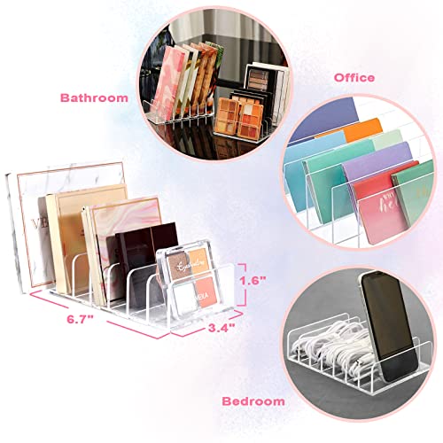 Makeup Organizer, Makeup Palette Organizer For Bathroom Countertop, Vanity, Cabinets, Cosmetics Storage Solution For Eyeshadow Palette, Contour Kit, Blush - 7 Sections Eyeshadow Palettes Holder #TOP1