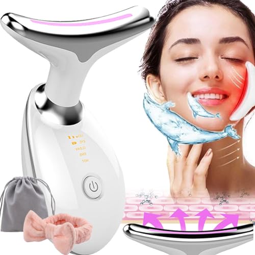 Blumene,Blumene Face Pro,Microcurrent Face Lift Machine 7color,Wavy Chic Beauty Microcurrent,Microcurrent Multifunctional Facial Massager,Blumene Face Professional (White)