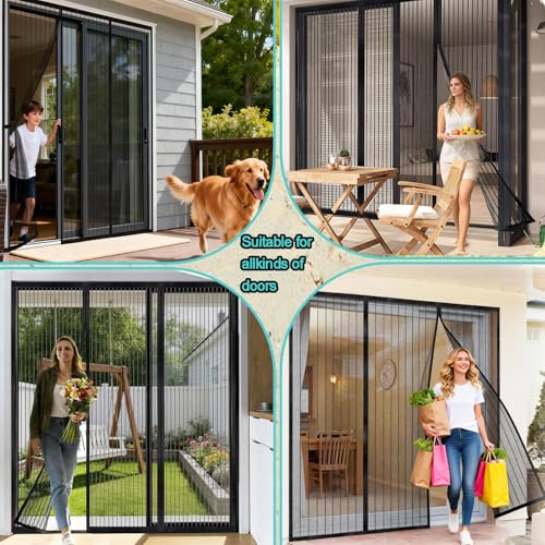 Moustiquaire porte magnétique pour stopper les insectes sans bloquer votre passage - 7