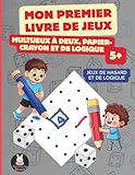  Mon Premier Livre de Jeux: Multijeux à deux, papier-crayon et de logique  Pour enfants 5+