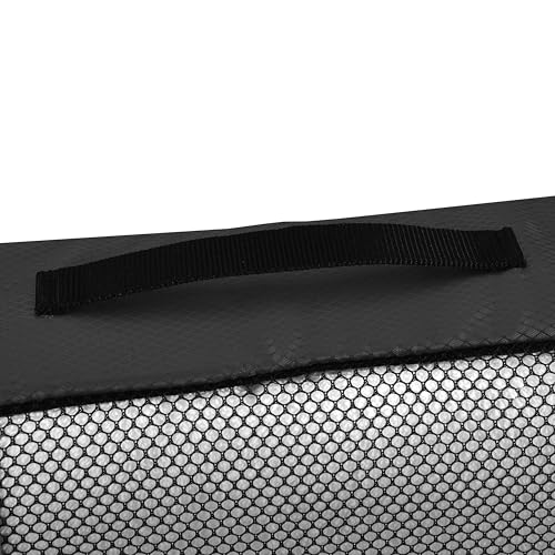 Amazon Essentials 4-Piece Packing Cubes Travel Accessories Set, Luggage Organizer with Double Zipper, Mesh Top, 100% Polyester, Medium, Black (Previously Amazon Basics) - Image 4