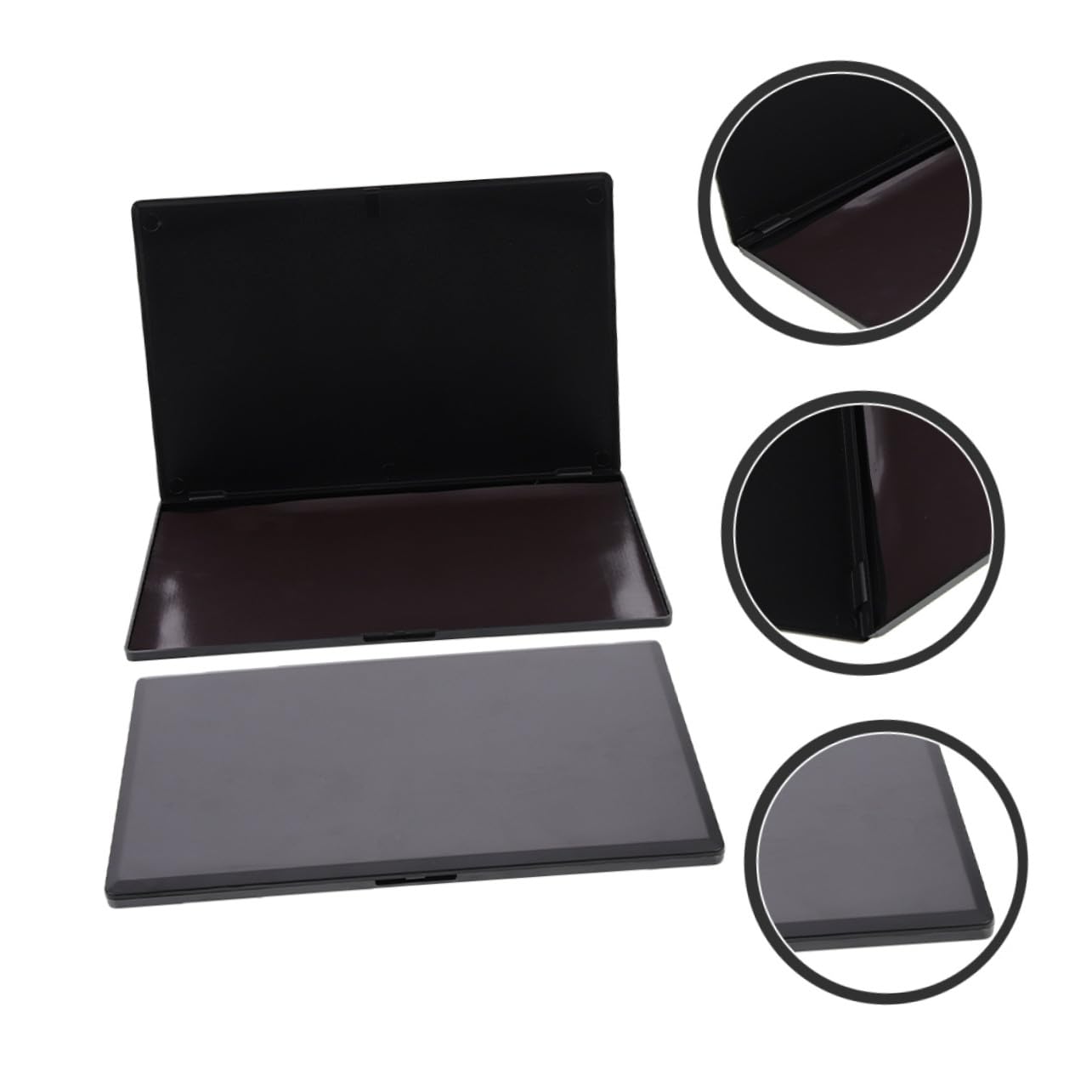Homoyoyo 2 Stück-pack Magnetische Lidschattenpaletten aus Leichtem Abs Kunststoff Portable Selbstgemacht Lidschattenschalen für Make Up Unterwegs und Aufbewahrung