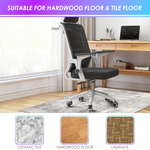 image for Kuyal Office Chair Mat for Hardwood Floor, 36 x 55 inches Computer Gam