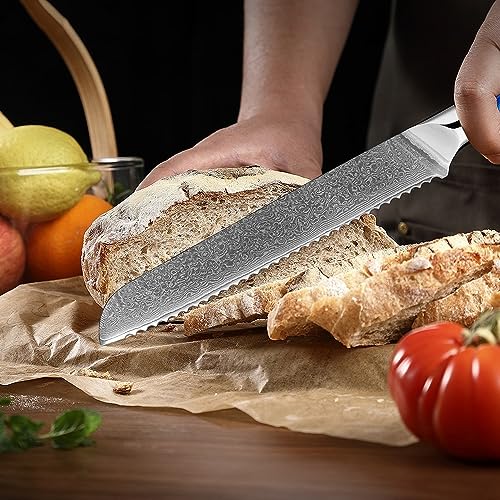 Set Cuchillos Cocina 5 Piezas Acero Damascus miniatura 6