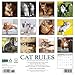 Willow Creek Press, Cat Rules 2026 Wall Calendar, 12'' X 12'', 18-Month Calendar with Stapled Binding