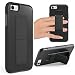 iPhone 8 Case, iPhone 7 Case, iPhone 7 Case with Stand, ZVEdeng Vertical and Horizontal Stand Hand Strap Reinforced Kickstand Dual Layer Shockproof Case for Apple iPhone 7/8 4.7 inch Black/Grey