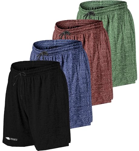 Kit 4 Bermudas Shorts Dry Fit Com Bolso Academia Treino (BR, Alfa, G, Regular, Regular, MIX 4)