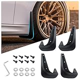 4PCS Universal Mud Flaps for Car,No Drilling Needed Front & Rear Wheel Mudflaps Protect Car Body,Splash Guards Automotive Exterior Accessories for Most Cars Trucks SUVs