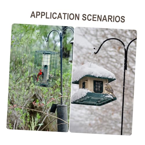 Protector para postes de jardín que evita daños de ardillas en comederos 8