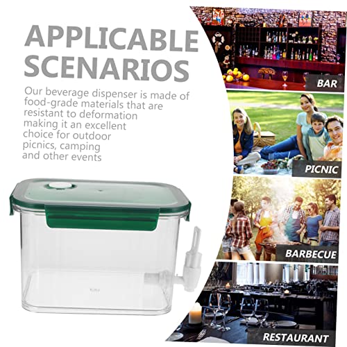 HOMSFOU Garrafa De Água Fria Dispensador De Limonada De Leite Chaleira Fria Com Torneira Dispensador