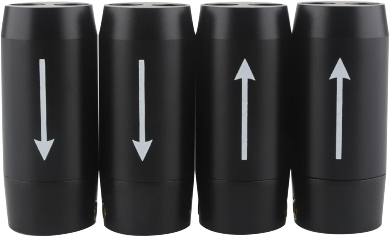 4PCS Cable Pant Aluminium HiFi Speaker Wire Pants Boot Y Splitter 1 to ...