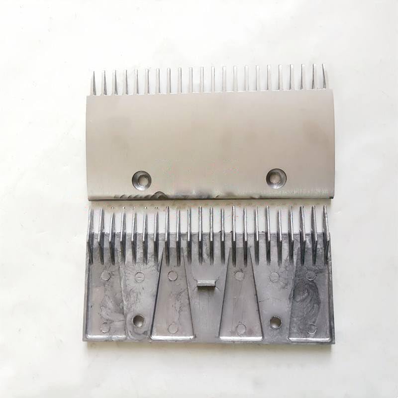5PCS 4090160000 Escalator Step Comb Plate Aluminum 22T L=207mm W=113mm Hole Distance=102mm 2 Holes Use for FT840 FT8454