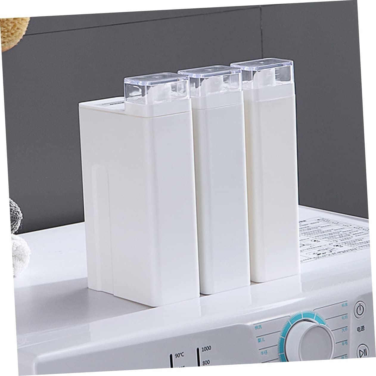 Refillable Laundry Liquid Bottle 1000ml Ps and Silicone White