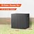 MAIUSCOLI 31 Gallon Waterproof Outdoor Storage Box,Resin Deck Box,Lockable Outside Storage Box Container for Patio Furniure,Garden (31 Gallon,Black)