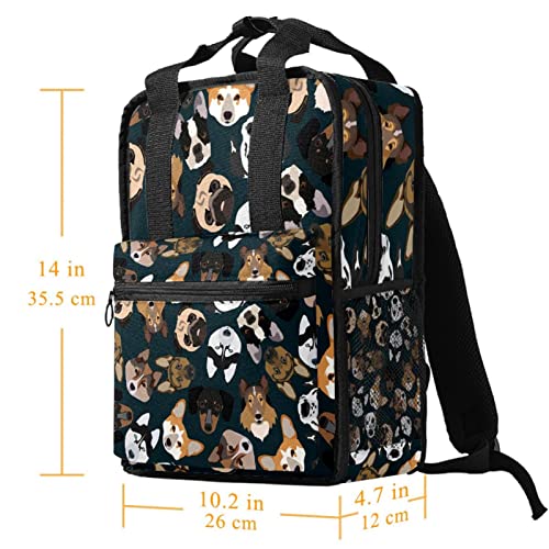Sac à dos rétro pour garçons à motif fleurs taille unique ajustable - 5