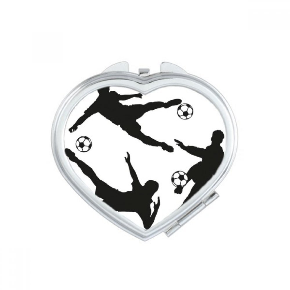 Miroir de poche football sport format compact pour retouches