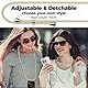 caslord Handyband kompatibel mit iPhone 16 Pro, Necklace Hülle mit Bands Handyhülle für zum Umhängen, Transparent Case mit Handykordel,Stoßfeste Schutzhülle zum Umhängen Kordel,Golden