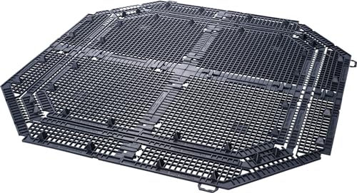 GARANTIA Bodengitter Thermo- / ECO-King 900/600 / 400 Liter schwarz - Bodengitter für Komposter, Garten, Komposter Garten, Gitter, Kompost, Abfall & Recycling, Wühlmausgitter